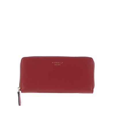 Red 'Perrie' zip around purse